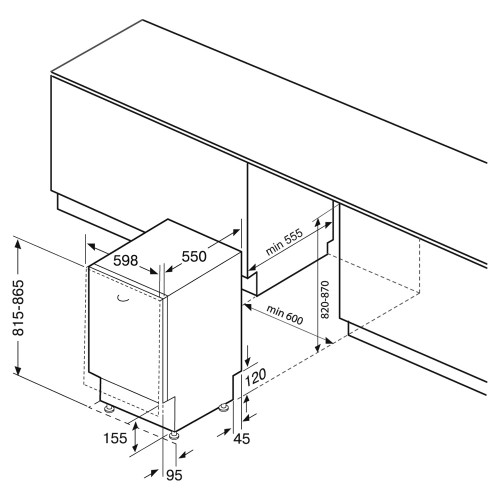 Встраиваемая посудомоечная машина KRONA WESPA 60 BI V2