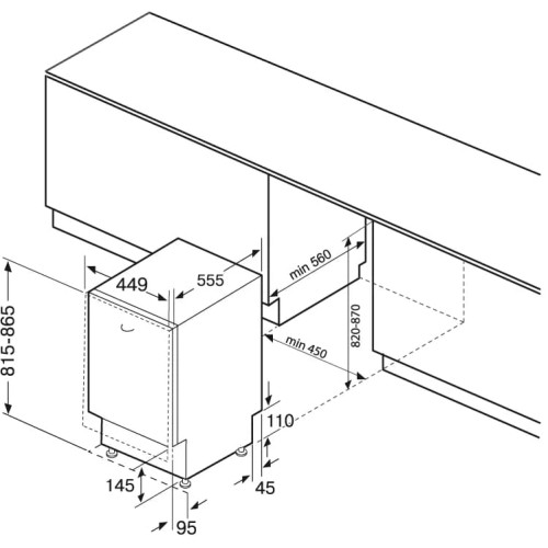 Встраиваемая посудомоечная машина KRONA KASKATA 45 BI V2