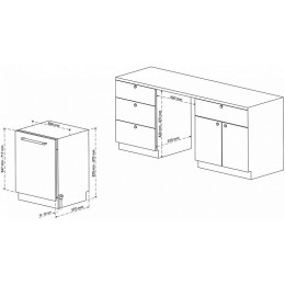 Встраиваемая посудомоечная машина Korting KDI 60488