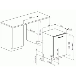 Встраиваемая посудомоечная машина Smeg STA4523