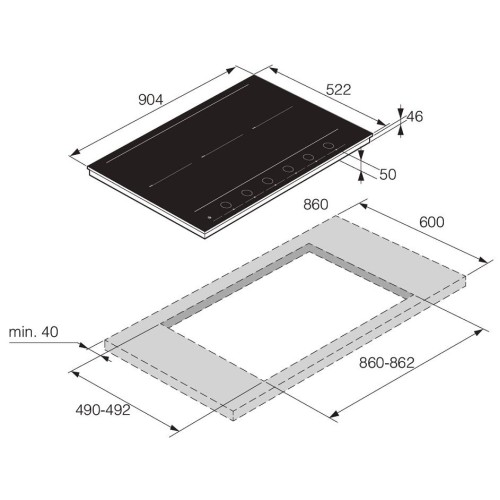 Индукционная варочная панель Asko HID956GC