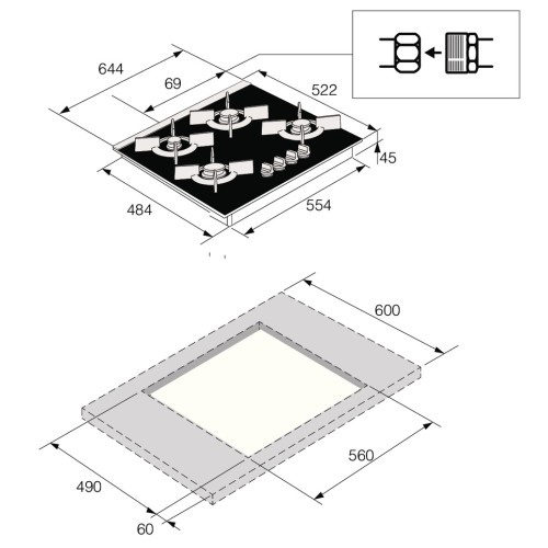 Варочная панель Asko HG8640MGB1