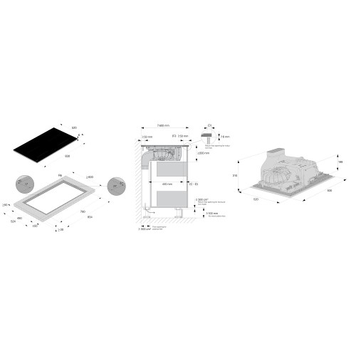 Варочная панель с вытяжкой Asko HIHD854GF