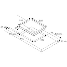 Варочная панель Bertazzoni P604LHERAG