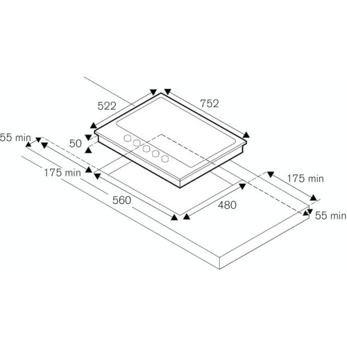 Варочная панель Bertazzoni P755CHERAG