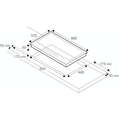 Варочная панель Bertazzoni P905LHERAG