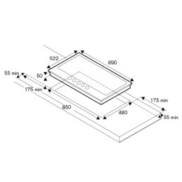 Варочная панель Bertazzoni P905LMODX