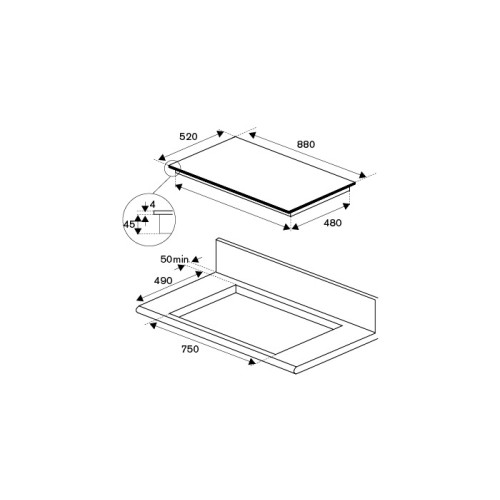 Варочная панель Bertazzoni P906IM3G5NE