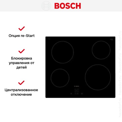 Электрическая варочная панель BOSCH PKE611BA1R