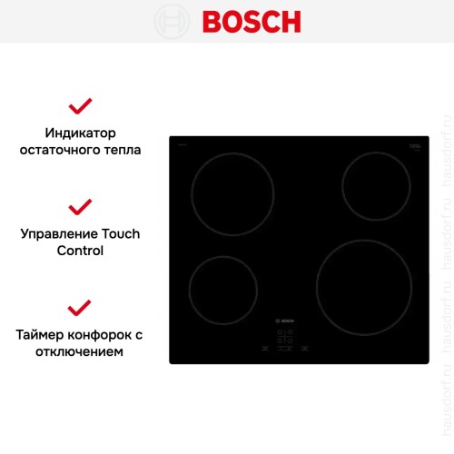 Электрическая варочная панель BOSCH PKE611BA1R