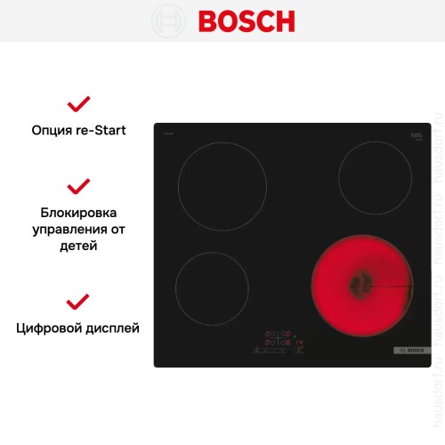 Электрическая варочная панель Bosch PKE611BB2E