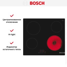 Электрическая варочная панель Bosch PKE611BB2E
