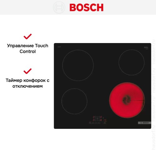 Электрическая варочная панель Bosch PKE611BB2E