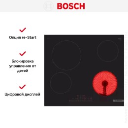 Электрическая варочная панель Bosch PKE611FP2E