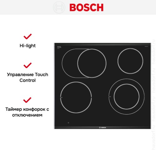 Электрическая варочная панель Bosch PKN 675 DP1D