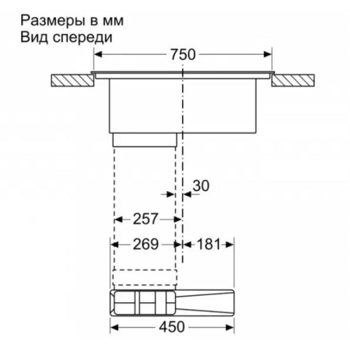 Индукционная варочная панель с интегрированной вытяжкой BOSCH PXX875D67E