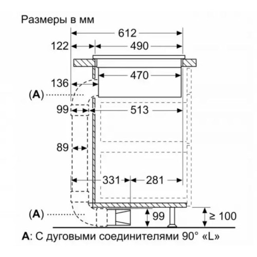 Индукционная варочная панель с интегрированной вытяжкой BOSCH PXX875D67E