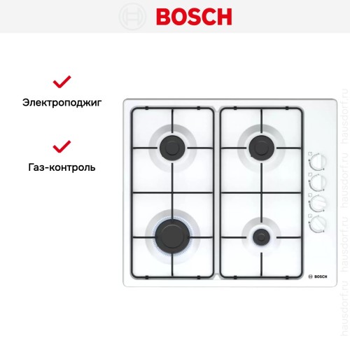 Газовая варочная панель Bosch PBP6C2B82O