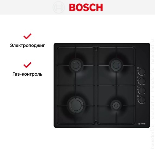 Газовая варочная панель Bosch PBP6C6B82Q