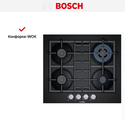 Газовая варочная панель Bosch PNH6B6B90