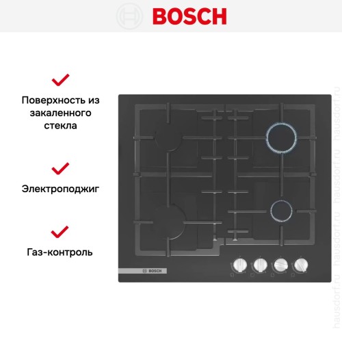 Газовая варочная панель Bosch PNP6B6B92R