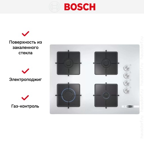 Газовая варочная панель Bosch POP7C2O12O