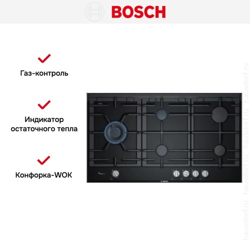 Газовая варочная панель Bosch PRS9A6D70M