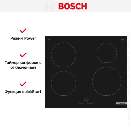 Индукционная варочная панель Bosch PIE61RBB5E