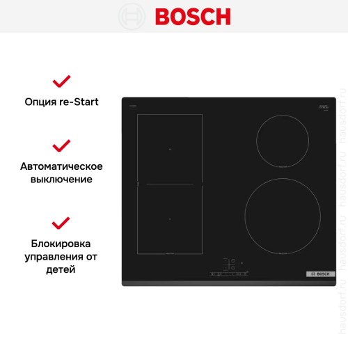 Индукционная варочная панель Bosch PWP63RBB6E
