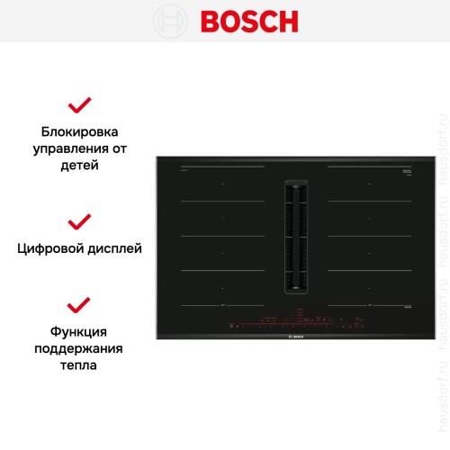 Индукционная варочная панель с вытяжкой Bosch PXX875D57E