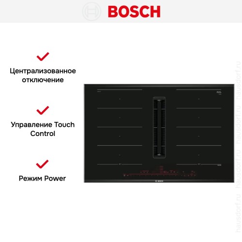 Индукционная варочная панель с вытяжкой Bosch PXX875D57E