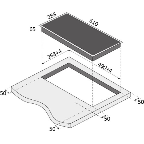 Электрическая варочная панель Brandt BPV6222B