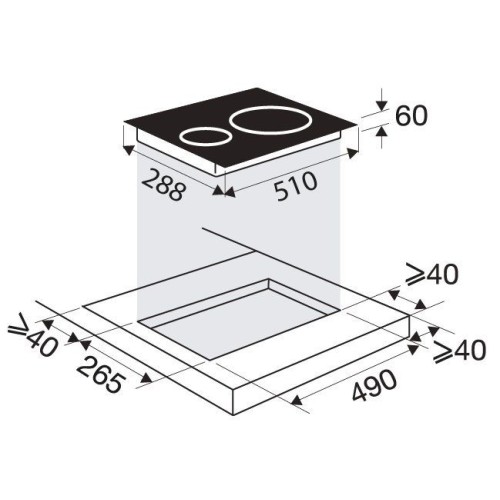 Индукционная варочная панель Brandt BPI1621UB