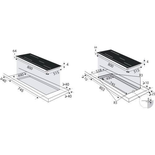 Индукционная варочная панель Brandt BPI184HUB