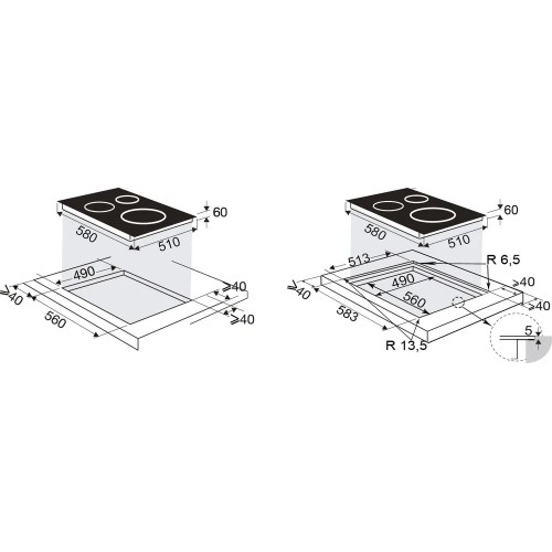 Индукционная варочная панель Brandt BPI2638UB
