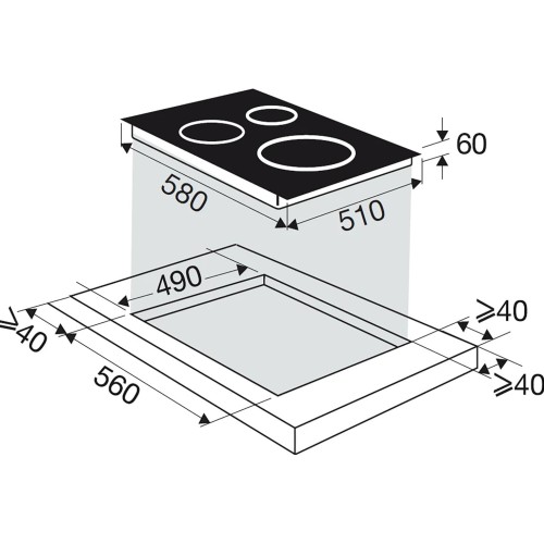 Индукционная варочная панель Brandt BPI3641PB