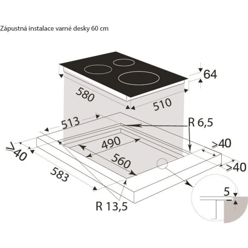 Индукционная варочная панель Brandt BPI6427B