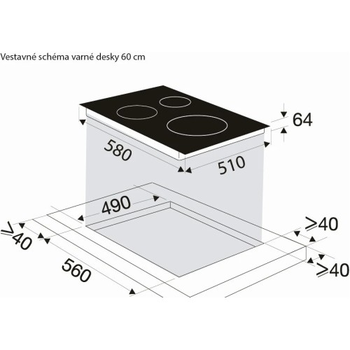 Индукционная варочная панель Brandt BPI6428UB