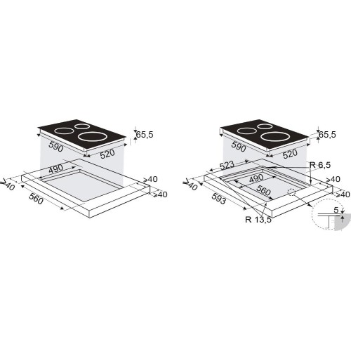 Индукционная варочная панель Brandt BPI6464B