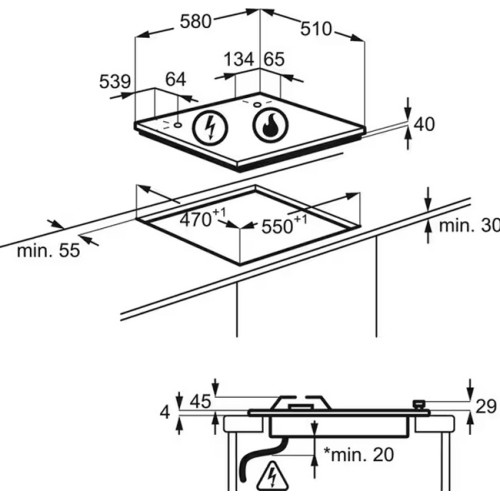 Варочная панель Electrolux EGE6172NOK
