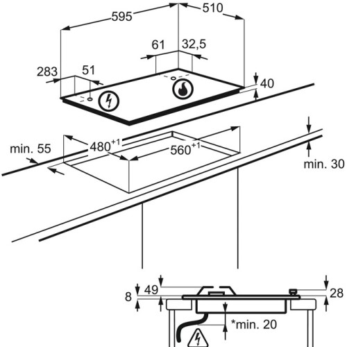 Варочная панель Electrolux GRE263MB