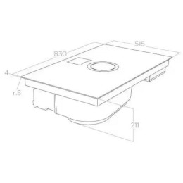Варочная панель с вытяжкой Elica NIKOLATESLA SWITCH GLOW BL/F/83