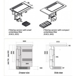 Варочная панель с вытяжкой FALMEC INDUCTION HOB INOX (880)