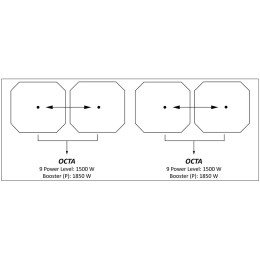 Варочная панель Falmec PIANO INDUZIONE (88 х 40) Panoramic