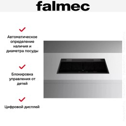 Варочная панель с вытяжкой Falmec SINTESI 90 BLACK