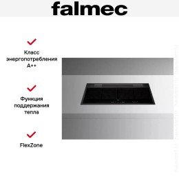Варочная панель с вытяжкой Falmec SINTESI 90 BLACK