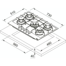 Варочная панель Franke FHMA 755 4G DC XS C