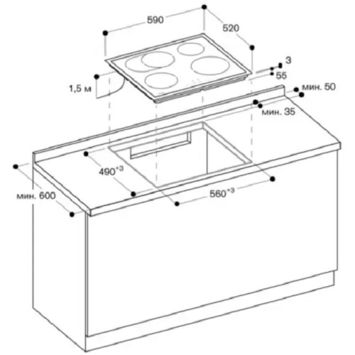 Индукционная варочная панель Gaggenau CI261114