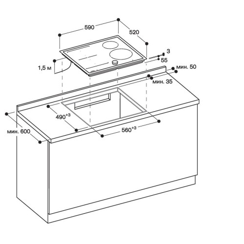 Индукционная варочная панель Gaggenau CI262104