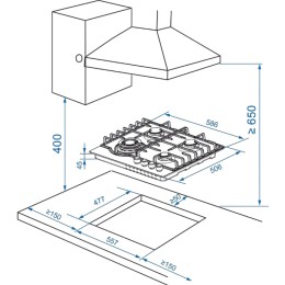 Газовая варочная панель Haier HHX-M64RFB